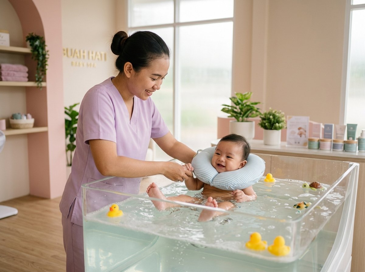 Relaksasi Hidroterapi & Pijat Lembut Bayi